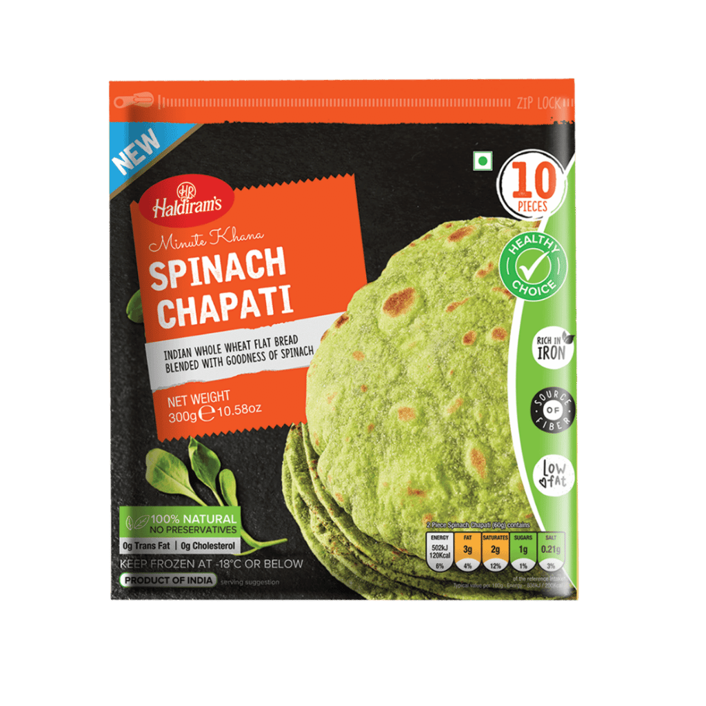 Haldiram Spinach Chapati 10.58 oz buy online USA - 1